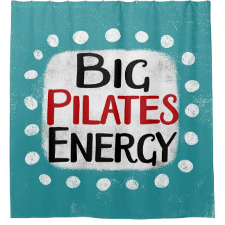 Grote Pilates Energie Douchegordijn