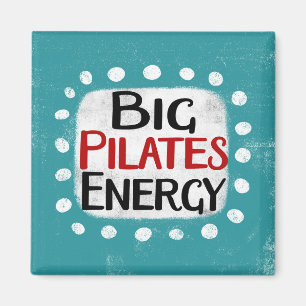 Grote Pilates energie koelkast magneet