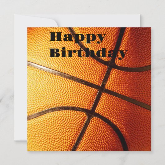 Grote Pimpliceren Sinaasappel Basketbal, Platte Ve Kaart (Voorkant)