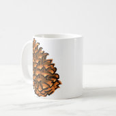 Grote pinecon koffiemok (Voorkant links)