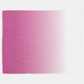 GROTE PINK OMBRE BLANKET FLEECE DEKEN (Voorkant (Horizontaal))