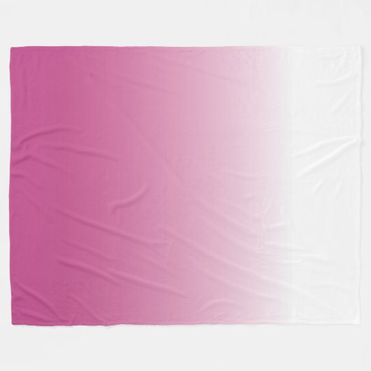 GROTE PINK OMBRE BLANKET FLEECE DEKEN (Voorkant (Horizontaal))