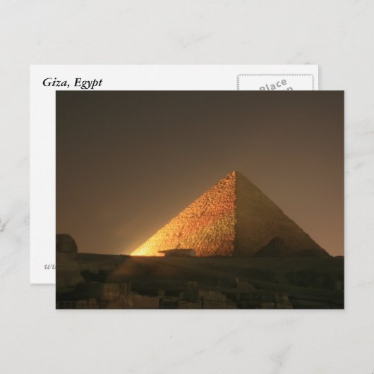 Grote piramide briefkaart (Voorkant / Achterkant)