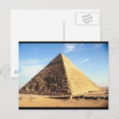 Grote piramide van Giza Briefkaart (Voorkant / Achterkant)