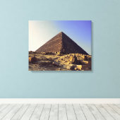Grote Piramide van Giza Chufu Canvas Afdruk (Insitu (Houten vloer))