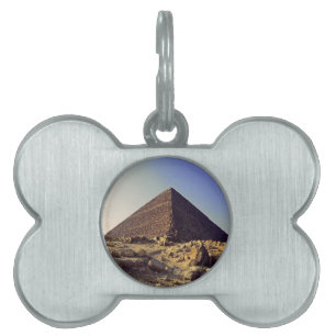 Grote Piramide van Giza Chufu Huisdieren Naamplaatje