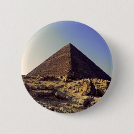 Grote Piramide van Giza Chufu Ronde Button 5,7 Cm
