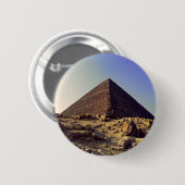 Grote Piramide van Giza Chufu Ronde Button 5,7 Cm (Voorkant /achterkant)