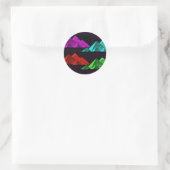Grote Piramide van Giza Collage Ronde Sticker (Tas)