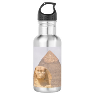 Grote Piramide van Giza Egypte Sfinx Monument Woes Waterfles