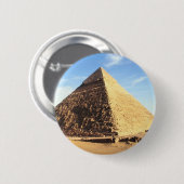 Grote piramide van Giza Ronde Button 5,7 Cm (Voorkant /achterkant)