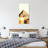 Grote Piramide van Gizeh Canvas Afdruk (Insitu (Slaapkamer))