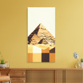 Grote Piramide van Gizeh Canvas Afdruk (Insitu (Woonkamer))