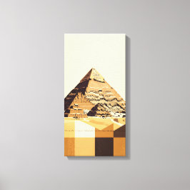 Grote Piramide van Gizeh Canvas Afdruk