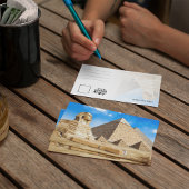 Grote Piramides van Gizeh Egypte Waterverf Briefka Kaart