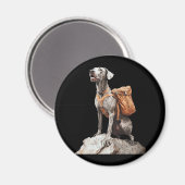 Grote Pitbull Dane Magneet (Voorkant / Achterkant)
