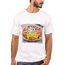 Grote Pizza Afbeelding - Lekkere Voedsel Illustrat