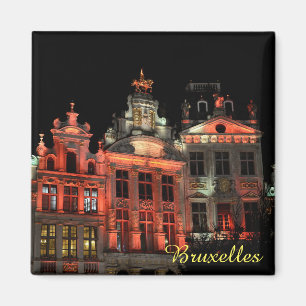 Grote plaats in Brussel, België Magneet
