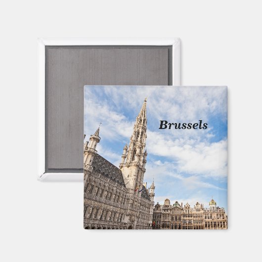 Grote plaats in Brussel Magneet (Voorkant / Achterkant)