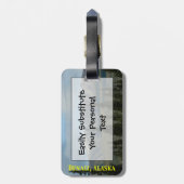 Grote plaatsen - Denali Alaska Easy ID Persoonlijk Bagagelabel (Achterkant verticaal)