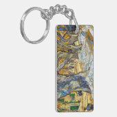 Grote planetbomen van Vincent Van Gogh Sleutelhanger (Voorkant Links)