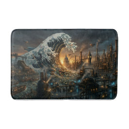 Grote Plastic Afvalgolf - Steampunk Badmat