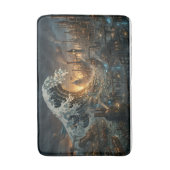 Grote Plastic Afvalgolf - Steampunk Badmat (Voorkant Verticaal)
