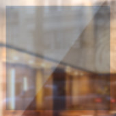 Grote Poeder Blauw Venster Cling 24 Inches Vierkan Raamsticker (Vel 2)