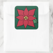 Grote Poinsettia Stickers (Tas)