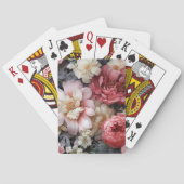 grote poker bloemenspeelkaarten, pokerkaarten (Achterkant)
