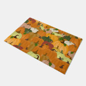 Grote pompoen deurmat (Schuin)