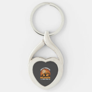 Grote Pompoen Gelovige Sinds Halloween Skelet Ca Sleutelhanger