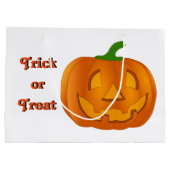 Grote pompoen Halloween Bag Groot Cadeauzakje (Achterkant)
