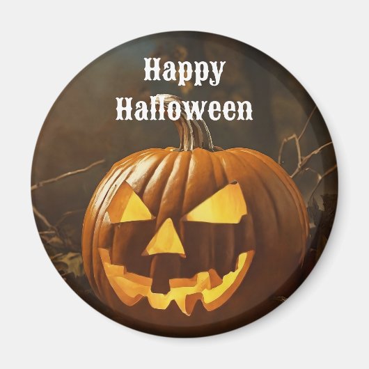 Grote pompoen Halloween Collectie Magneet (Voorkant)