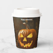 Grote pompoen Halloween Collectie Papieren Bekers (Achterkant)