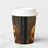 Grote pompoen Halloween Collectie Papieren Bekers (Rechts)