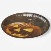 Grote pompoen Halloween Collectie Papieren Bordje (Gekanteld)