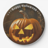 Grote pompoen Halloween Collectie Papieren Bordje (Voorkant)