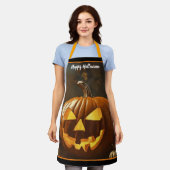 Grote pompoen Halloween Collectie Schort (Gedragen)