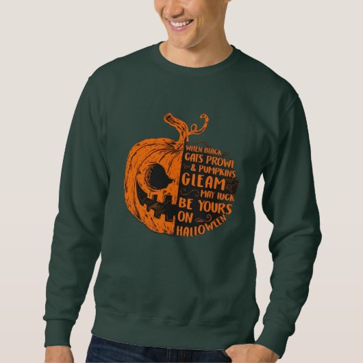 Grote Pompoen Halloween Trui (Voorkant)