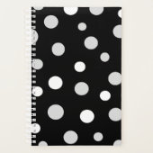 Grote pooldots zwart en wit afspelen planner (Voorkant)