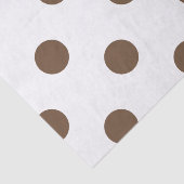 Grote Poolse dots - Koffie op wit Tissuepapier (Detail)