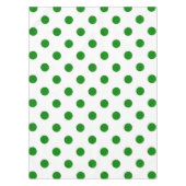 Grote Poolse stippen - Groen op wit Tafelkleed (Voorkant)