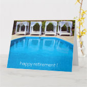 grote poolsidepensionering kaart (Gele Bloem)