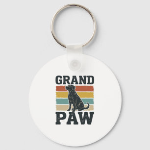Grote Poot Vintage Hond Opa T-shirt Ontwerp_1 Sleutelhanger