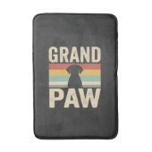 Grote Poot Vintage Hond Retro Badmat (Voorkant Verticaal)