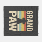 Grote Poot Vintage Hond Retro Fleece Deken (Voorkant (Horizontaal))