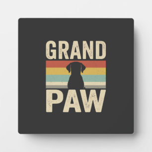 Grote Poot Vintage Hond Retro Fotoplaat