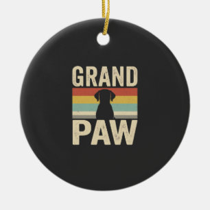 Grote Poot Vintage Hond Retro Keramisch Ornament
