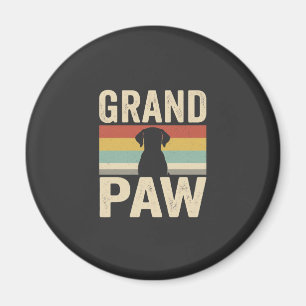 Grote Poot Vintage Hond Retro Magneet